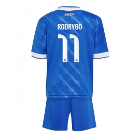 Real Madrid Rodrygo Goes #11 Tredje Kläder Barn 2025-26 Kortärmad (+ Korta byxor)